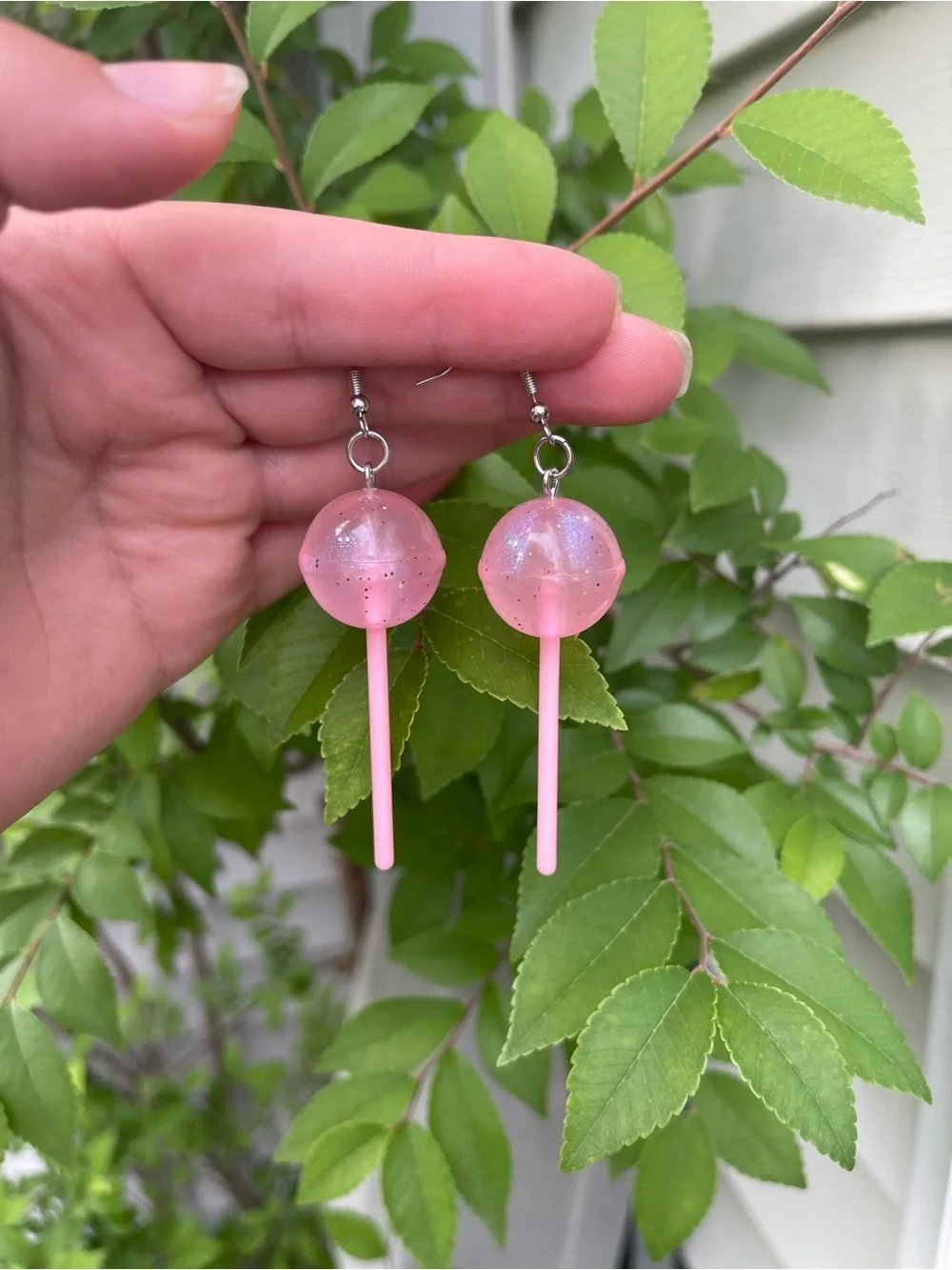 NEW! Unique Pink Lollipop Drop Earrings. Trendy Candy Earrings 🍭